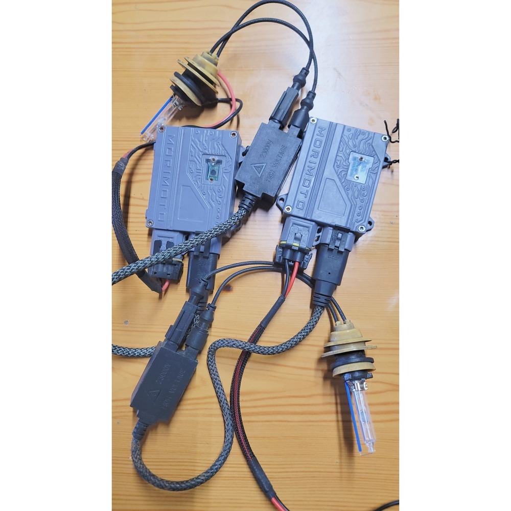 Morimoto 50W HID Headlight Kit H1B 6500K Bulbs Ballasts Pair Tested